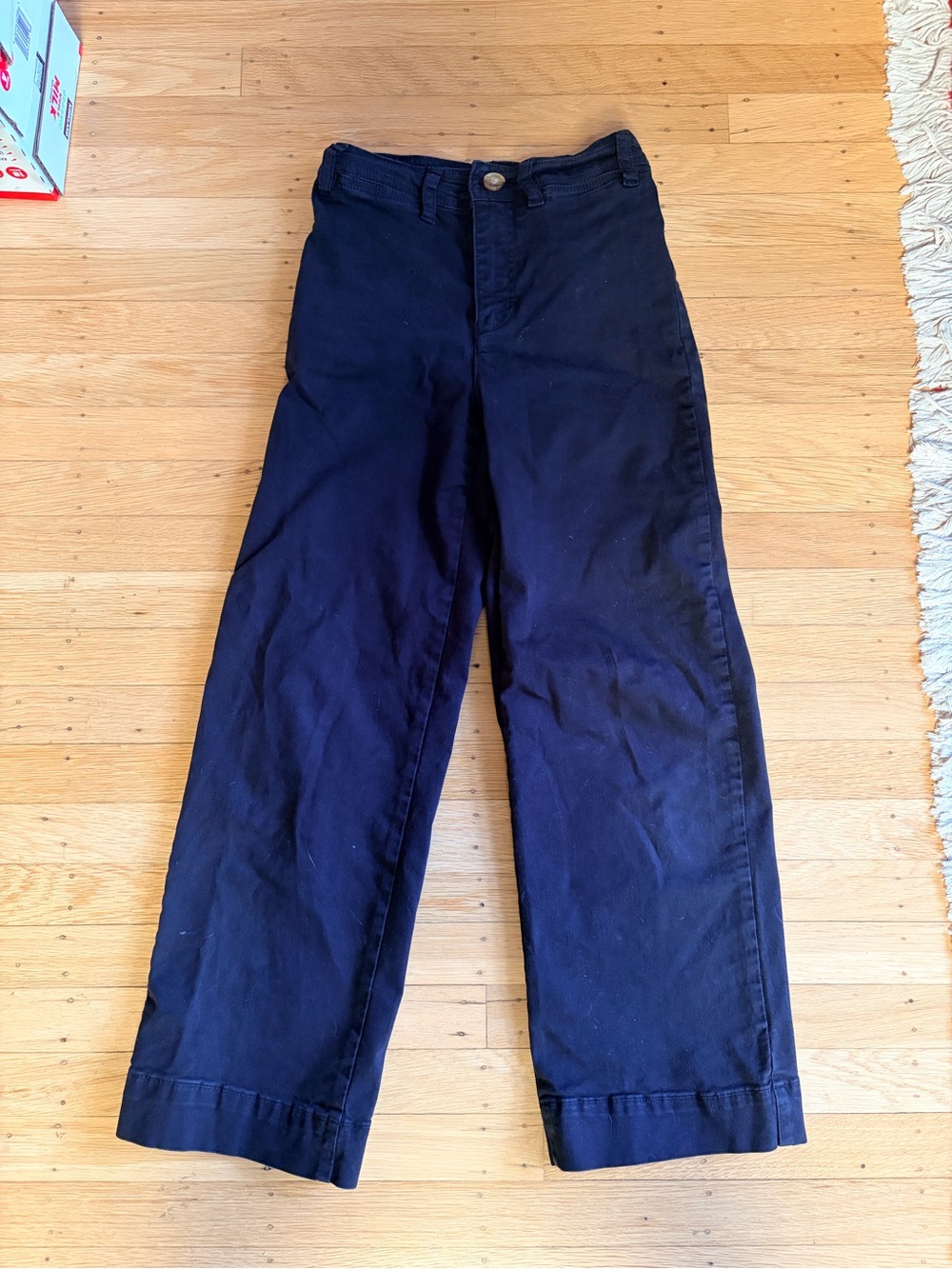 Marine Layer Wide Leg Navy Trousers Size 0